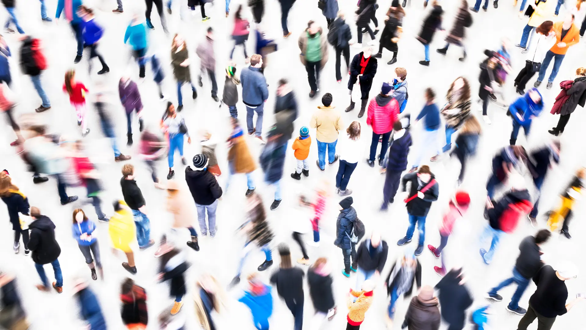 Lots of people in a crowd